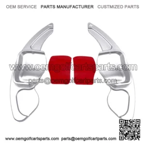 1 Par De De Cambio Plateadas Para Golf Golf 5 R32 GTX / Gtis / GT-I 2Pack  Extensi??n de la palanca de cambios de cambio
