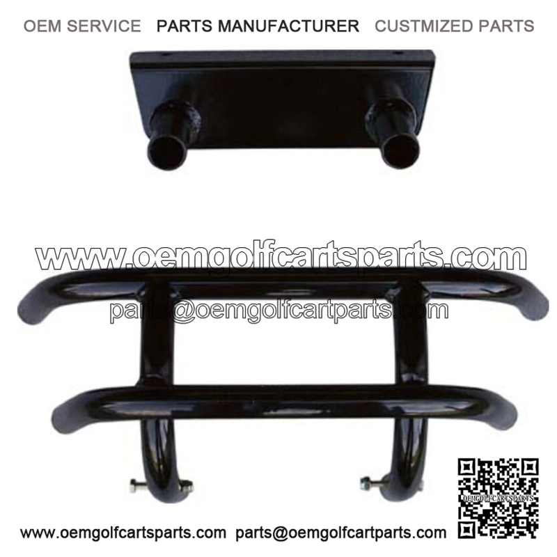 Club Car DS Front Bumper, Black for 1981-Up