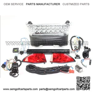 Complete LED Light Kit Club Car Precedent Electric (Headlight and Tail Lights). Includes: Turn Signals and Bucket Harness