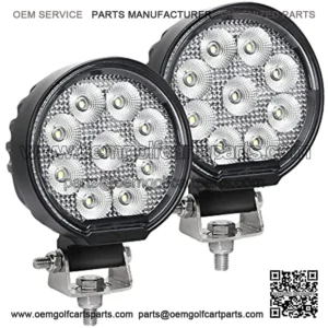 Waterproof LED Pods, 54W 3800LMS 120?? Flood Offroad Light with CREE Led Chips, Off Road Lights, Led Work Lights for Truck Trator Jeep ATV UTV Golf cart Boat, 12v/24v (3.5 inch)