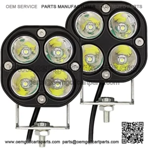2 luces LED de 40 W, 3 pulgadas, luces antiniebla de trabajo, luces auxiliares para motocicleta, cami??n, SUV, ATV, UTV, carrito, barco, coche, golf