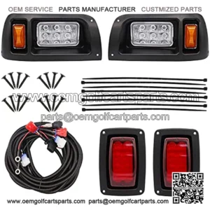 Club Car DS - Kit de faros delanteros y luces traseras para carrito de golf de 1993 en adelante, estilo de f??brica 101988002 101988001