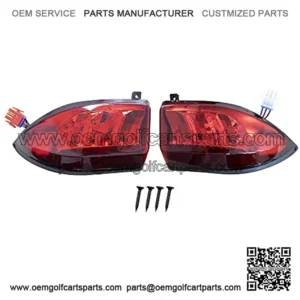 Club Car Precedent y Tempo - Luz trasera LED de 2004 en adelante, 12 V, 3 cables, 2 luces traseras de repuesto