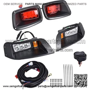 Juego de faros delanteros y luces traseras LED de repuesto para carrito de golf EZGO TXT 1996-2013 Gas y el??ctrico