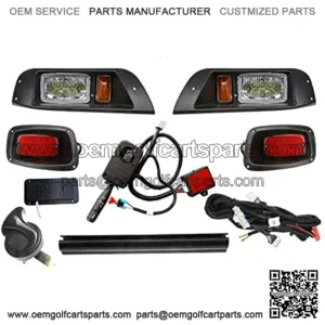 Revenge Golf Cart Parts & Accessories EZGO TXT LED Street Legal Deluxe Light Kit with Hi-Low Beam 1996-2013