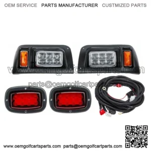 Golf Cart Street Legal LED Light Headlight & Taillight Kit for Club Car DS 1993+