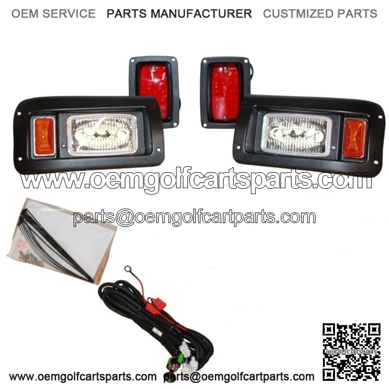 Club Car DS Golf Cart FULL LED Headlight Tail Light Kit 1993-Up