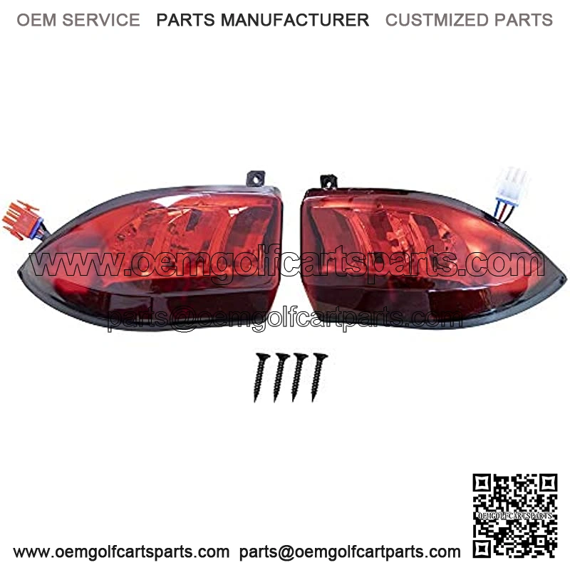 Golf Cart LED Taillight for Club Car Precedent 2004-Up and Tempo 2018-Up Models Replacements 12V 3 Wires Rear Light kit