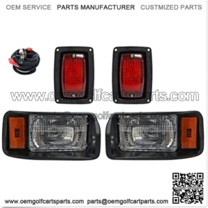 Club Car DS Light Kit for 1993-UP Golf Cart Factory style I OEM Basic Headlight & Taillight Kit with wires