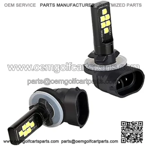 Golf Cart LED Light Headlights Bulb for Club Car DS (1999+) and (2004+) Precedent??Pack of 2