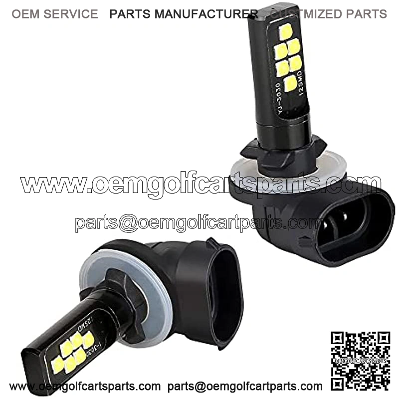 Golf Cart LED Light Headlights Bulb for Club Car DS (1999+) and (2004+) Precedent??Pack of 2
