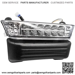 Club Car Precedent Led Headlight with Bumper Electric Replacement or Upgrade for 2004-Up Golf cart