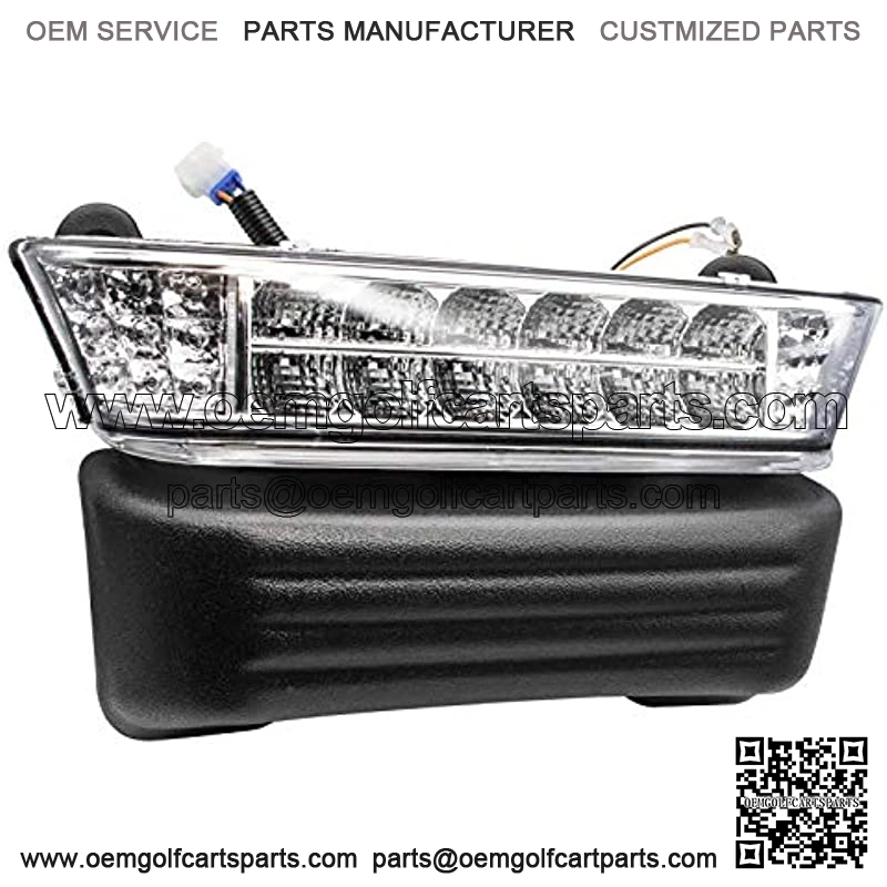 Club Car Precedent Led Headlight with Bumper Electric Replacement or Upgrade for 2004-Up Golf cart