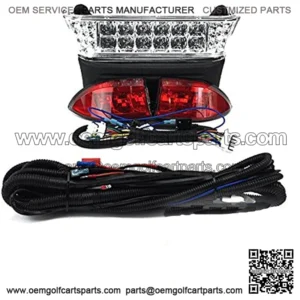 Club Car Precedent Electric Golf Cart All LED Light Kit w Bucket Harness 08.5-UP