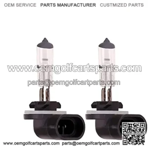 Golf Cart Halogen Headlight Bulb 37W 12V Light Bulb 886 for Club Car DS 1999-up & Precedent 2004-up, EZGO 1994-up Super Bright 2 PCS OEM# 101988101 74004-G01