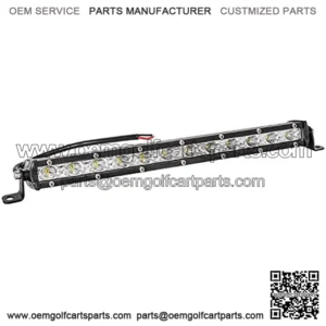 Led Light Bar 14in Signal Row Light Bar 80W 8000lm Spot Flood Combo Off Road Light, Waterproof Slim Light Bar for SUV Jeep ATV Boat
