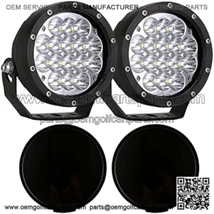 Pair 5 Inch Led Offroad Driving Lights 160w Round Offroad Spot Light Driving Spotlights with Black Cover 12V 24V for Pickup Trucks SUV UTV ATV 4x4