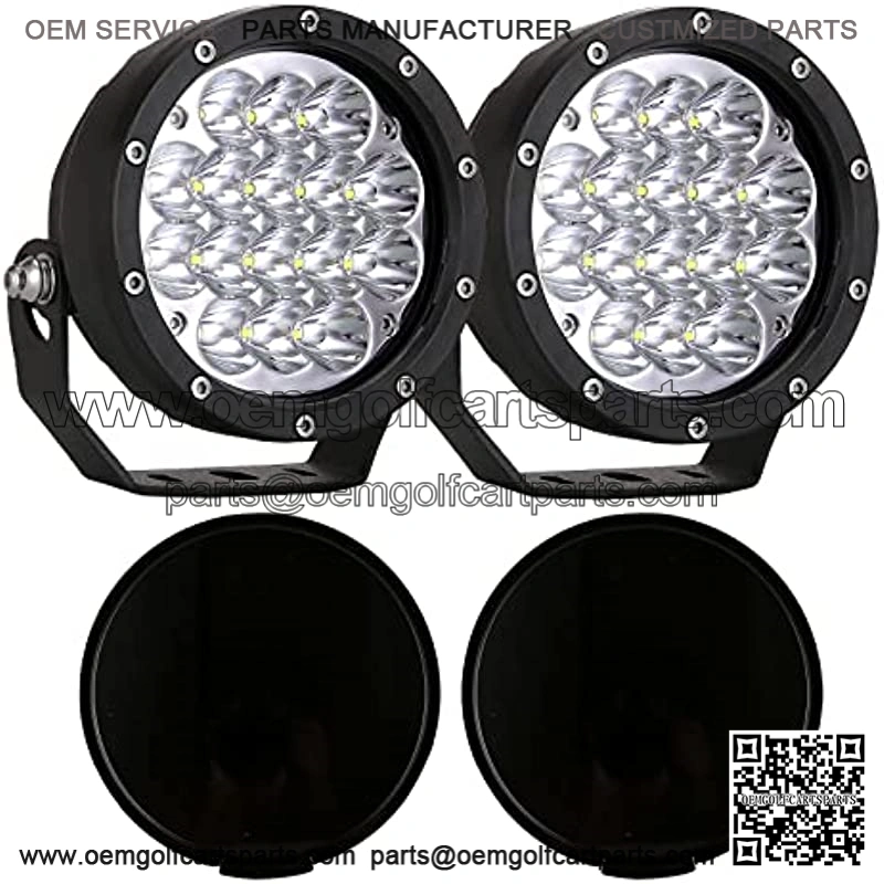 Pair 5 Inch Led Offroad Driving Lights 160w Round Offroad Spot Light Driving Spotlights with Black Cover 12V 24V for Pickup Trucks SUV UTV ATV 4x4