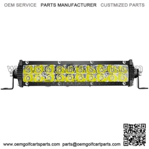 7 Inch Slim LED Light Bar 60W 6000lm 12V-60V for Truck ATV UTV Jeep Boat Golf Cart Land Mower Trailer Car Off-Road Driving Fog Pods, Rack Front Bumper Grille Waterproof Bar,1PC, White Beam