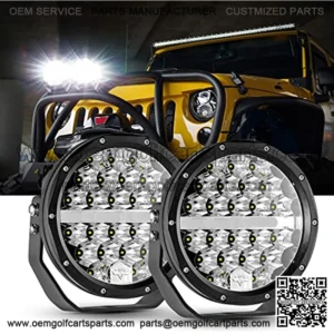 7 Inch LED Round Driving Light 2PCS, 240W 24000 Lumens Waterproof Offroad Lights Pods, Spot Lights Bar Led Work Lights for Trucks Pickup Jeep Wrangler Golf Cart Ford F150