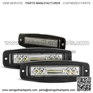 7" Flush Mount LED Light Pods, 2 Pcs 4800LM Off Road LED Work Lights Bar Flood Spot Combo Beam Driving Fog LED Bumper Lights for Truck Golf Cart UTV ATV