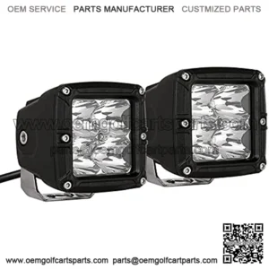 Led Cube Light Offroad Lighting 2Pcs 3inch 80W Led Pods Light Square Driving Offroad Lights Spot Beam Fog Bumper Work Light Bar 8000LM Waterproof IP69K for Trucks ATV UTV SUV Car Motorcycle