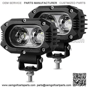 4 Inch LED Pods Light 80W 8000LM 6500K Spot Light Bar Off Road Xenon Driving Light IP67 Waterproof for Truck ATV Golf Cart Boat UTV 4X4, Pack of 2