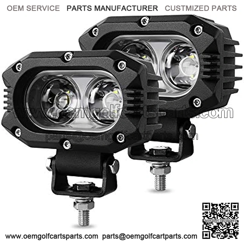 4 Inch LED Pods Light 80W 8000LM 6500K Spot Light Bar Off Road Xenon Driving Light IP67 Waterproof for Truck ATV Golf Cart Boat UTV 4X4, Pack of 2