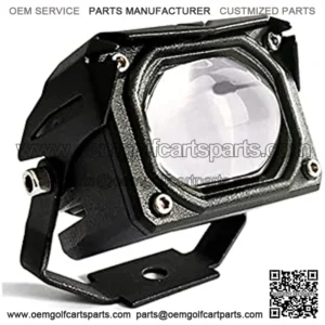 60W 6000LM LED Spotlight Len Motorcycle Driving Fog Light,Yellow White Far Near Light Flash LED Work Light Pod for Motorcycle ATV UTV SUV Car Tractor Forklift Truck Boat (1Pcs)