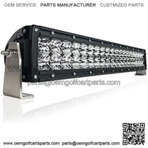Black Oak 20- Inch Dual Row LED Light Bar - Combo, Spot and Flood Optics - Waterproof Lighting for Off-Road Trucks, Jeep, ATV, UTV, Boats, Fog Driving Work Light, Pro Series 2.0