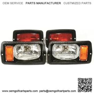 GOLF CARTS UNIVERSE Club Car DS Halogen Small 7" x 4" Headlight Taillight Light Kit 12v