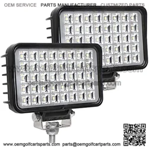 New 6 Inch Led Work Light for Truck, 80W 6800Lumens Flood Light Off Road Light for Jeep Tractor SUV ATV, 12/24V