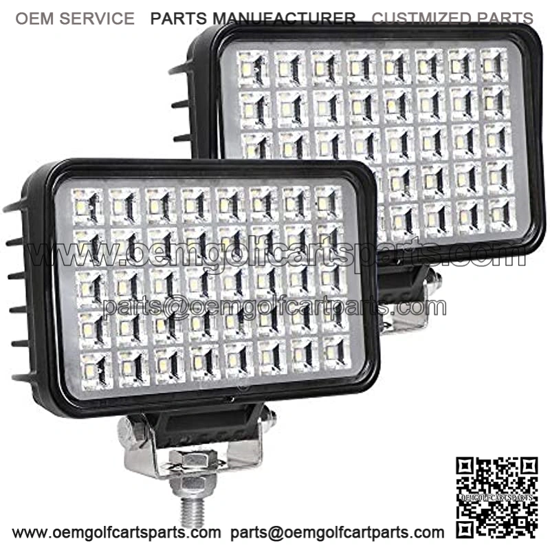 New 6 Inch Led Work Light for Truck, 80W 6800Lumens Flood Light Off Road Light for Jeep Tractor SUV ATV, 12/24V