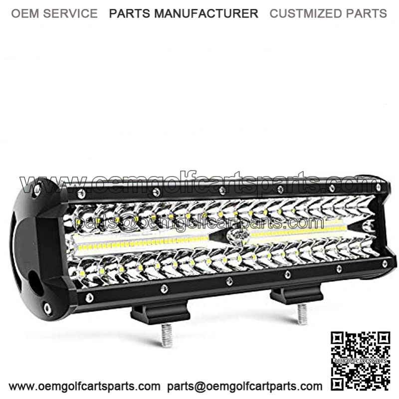 Led Light Bar 12Inch 300W Triple Row Flood Spot Combo 30000LM Bar Driving Boat Lighting Led Off Road Lights for Trucks