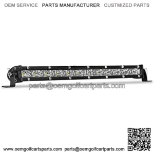 12 Inch Single Row Led Light Bar - BEAMCORN Ultra-Slim [14in w/ Bracket] 80W 10000LM Combo Spot Flood Light for Offroad Trucks ATV UTV SUV Boat Waterproof