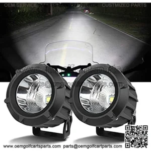 Chelhead Led Driving Lights, 3.5 Inch Round Cannon Pod Led Lights for Bumper Lights, Auxliary Lights, Ditch Lights Compatible with Motorcycles Tractor Jeep Toyota Bronco Can AM Polaris