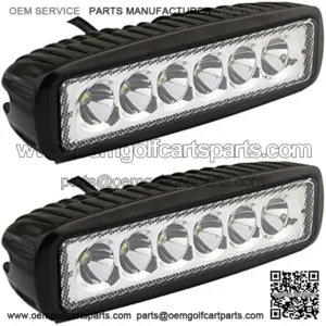 Senlips Led Light Bar 2PCS 18W Spot Led Fog Lights Off Road ATV Boat Trucks Waterproof Lights Led Driving Work Lamp for Vehicle Accessories
