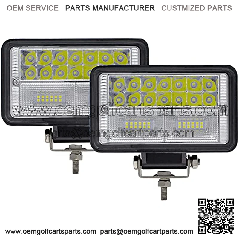 LED Tractor Lights 2PCS Approx 6Inch Combo Beam Driving Lights Work Auxiliary Lights fit for Tractor Truck Equipment Vehicle Pickup UTV ATV Golf Cart