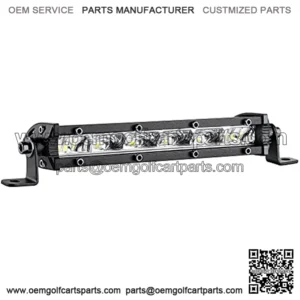 Slim LED Light Bar 6 Inch 30-watt 3000-lumen Spot Flood Combo Beam Ultra-Thin Offroad Driving Fog Work Lights Single Row LED Light Bar for Truck ATV UTV SUV Boat, 12v LED Light Bar