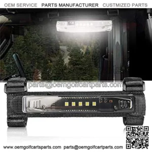 OPL5 Universal Roll Bar Mount for LED Light UTV Interior Light Utility Courtesy Work Light Wraparound Roll Light Bar Dome Light for UTV ATV Truck Car Off Road Vehicle