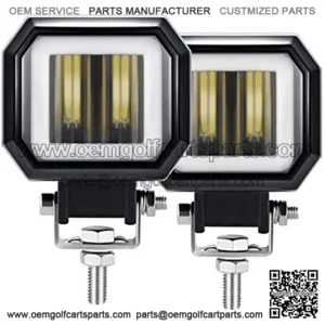 3 Inch LED Light Bar 9-36V 80W 10000LM 6000K Spotlight DRL Angel Eyes Led Driving Light Off Road LED Light Pods for Trucks Car SUV 4x4 Motorcycles Pack of 2 IP68 Side Positioning Lights