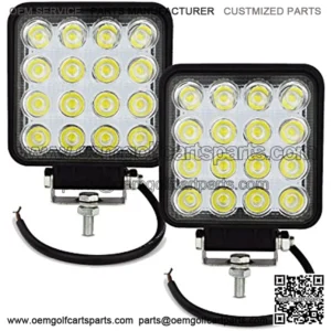 2 PCS 4 inch Led Work Light Bar 48W Driving Pods Spot Beam Work Lamp for Jeep Off-Road SUV Boat 4X4 JK 4Wd Truck 12V-24V