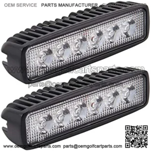 LED Light Bar, Northpole Light 2x 18W Spot Work Light Strips, Off-road Light Bar, Driving Fog Light IP67 Waterproof for Off-road, Truck, Car, ATV, SUV