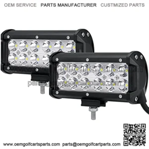 7inch LED Light Bar, 36W Spot Off Road Driving Light Super Bright Led Spot Light Pod IP67 Waterproof Backup Light for trucks 4x4 Military Mining Boating Farming and Heavy Equipment