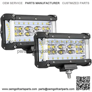 Dual Side Shooter LED Lights, SWATOW INDUSTRIES 2PCS 240W 5 Inch LED Light Bar Quad Row LED Fog Lights Off Road LED Cube Lights for Truck Tractor SUV ATV UTV Motorcycle Boat
