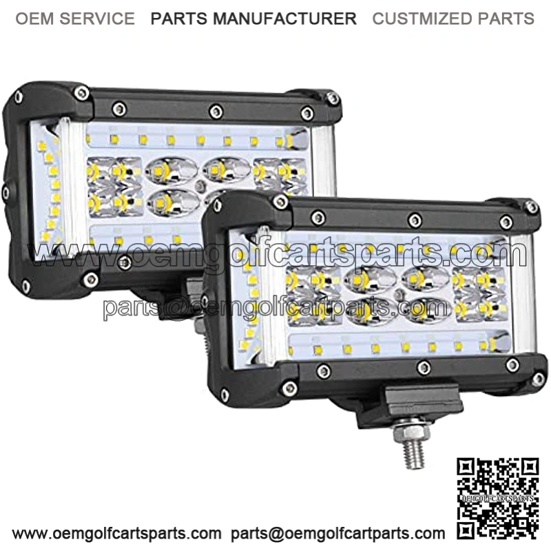 Dual Side Shooter LED Lights, SWATOW INDUSTRIES 2PCS 240W 5 Inch LED Light Bar Quad Row LED Fog Lights Off Road LED Cube Lights for Truck Tractor SUV ATV UTV Motorcycle Boat