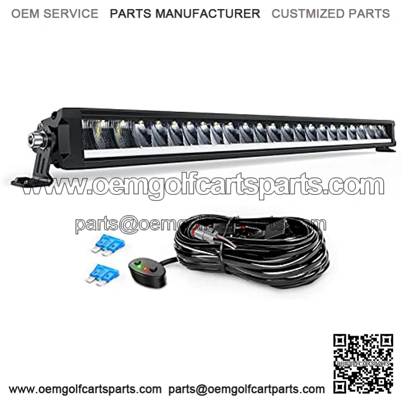 30 Inch LED Light Bar 120W 13000LM Anti-Glare Flood Spot Combo DRL Offroad LED Driving Light Bar IP68 w/ 16AWG DT Wiring Kit for Pickup Truck SUV ATV UTV Boat 4x4 Jeep