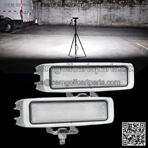 Super Bright Boat Lights for Night Fishing, Boat Flood Lights Marine Docking Deck Spreader, 6.3Inch, 12/24V