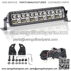 12 Inch Slim LED Light Bar, 16200LM Dual-Row Spot Flood Combo Off Road Driving Fog Light, IP68 Waterproof Ultra-Thin LED Light Bar for Truck ATV UTV Tractor Boat etc.