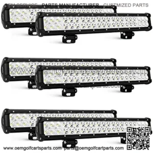 6PCS 20 Inch 126W LED Light Bars Spot Flood Combo Led Off Road Driving Lights Led Fog Lights Boat Lighting LED Work Light